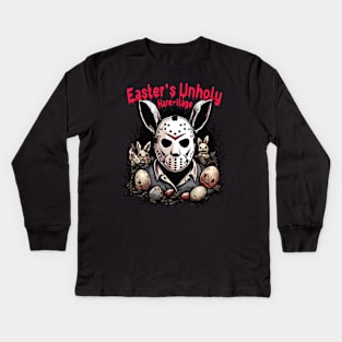 Easter's Unholy Hare-itage Kids Long Sleeve T-Shirt